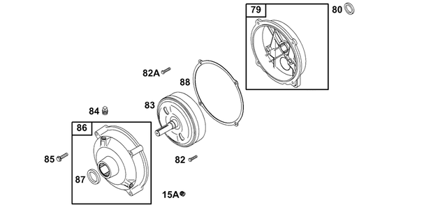 Gear Reduction Group Diagram and Parts List for 133232-1012-XX  Briggs and Stratton Engine